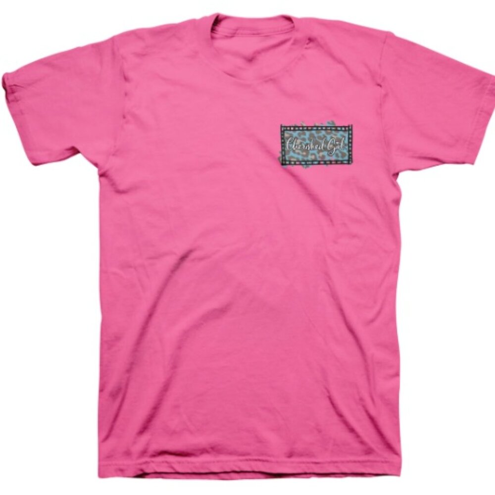 Kerusso Cherished Girl Leopard Cross Adult Woman's T-Shirt - New - Picture 2 of 4